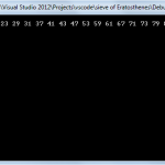 Поиск простых чисел. Решето Эратосфена на Си